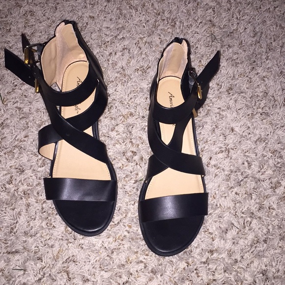 black dressy sandals low heel